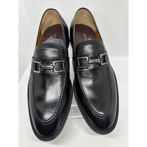 NWB Made in ITALY BRUNO MAGLI Riccardo Loafers Dress Shoes Black Leather 8.5 M